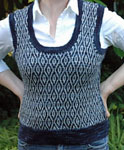 Malabrigo Arroyo Yarn prussia blue vest