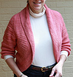 Textured Circle Shrug free knitting pattern