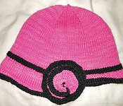 Escargot hat, beret free knitting pattern