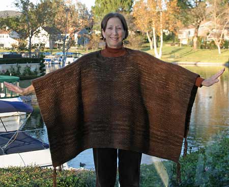 Poncho made with Malabrigo Merino Yarn