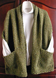 Lisa Knits Readers Wrap  knitting pattern