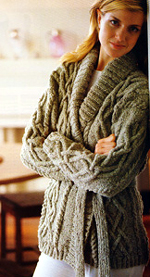 Jo Sharp SILKROAD ARAN TWEED knitting yarn

Wrap Cardigan knitting pattern

Knitting Pattern Book - Contemporary Knitting Two